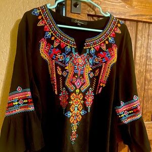 Calessa 2xl bell sleeve tunic